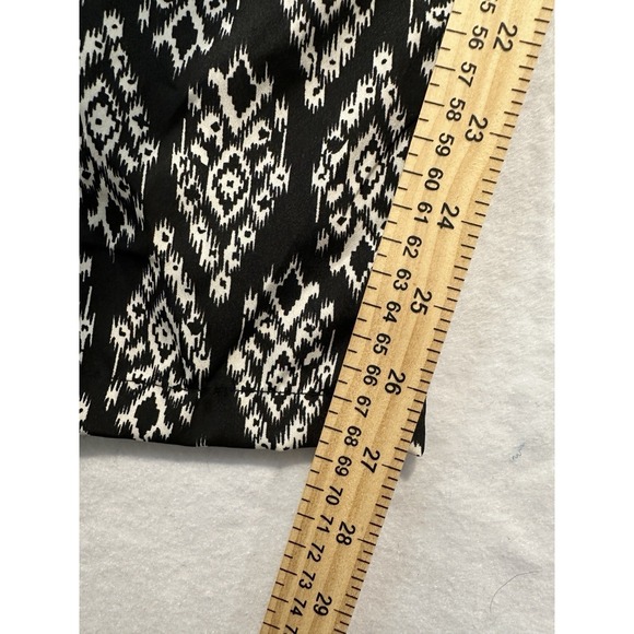 Truth Womens Pull On Tapered Pants Womens M Black White Aztec Draw String Lounge - Picture 7 of 8